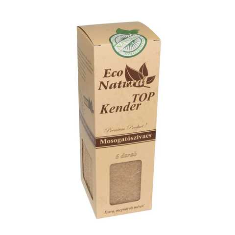 Eco Natural umývacia hubka konopná 6 ks