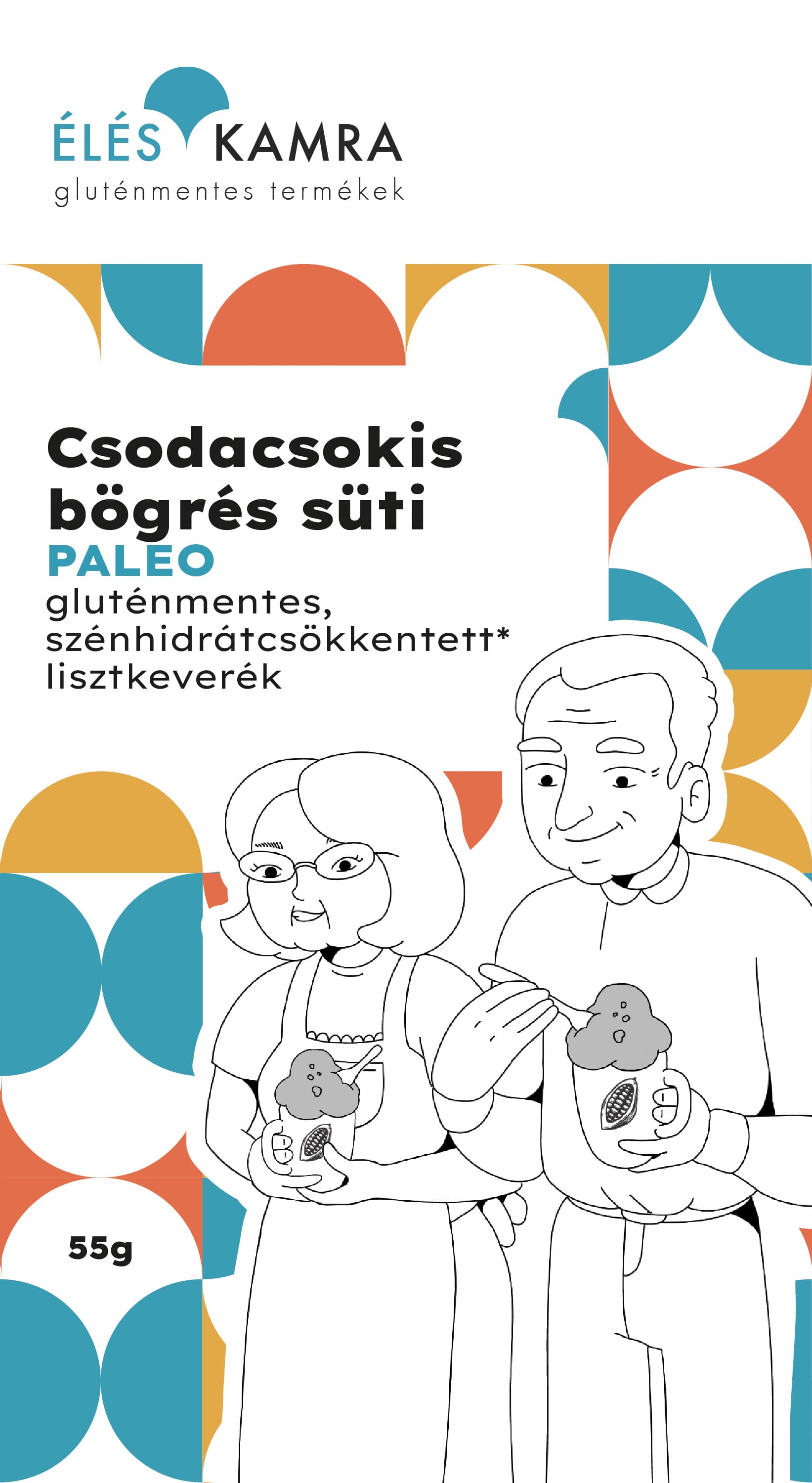 Éléskamra Paleo čokoládová zmes na hrnčekový koláč 55 g - 53388