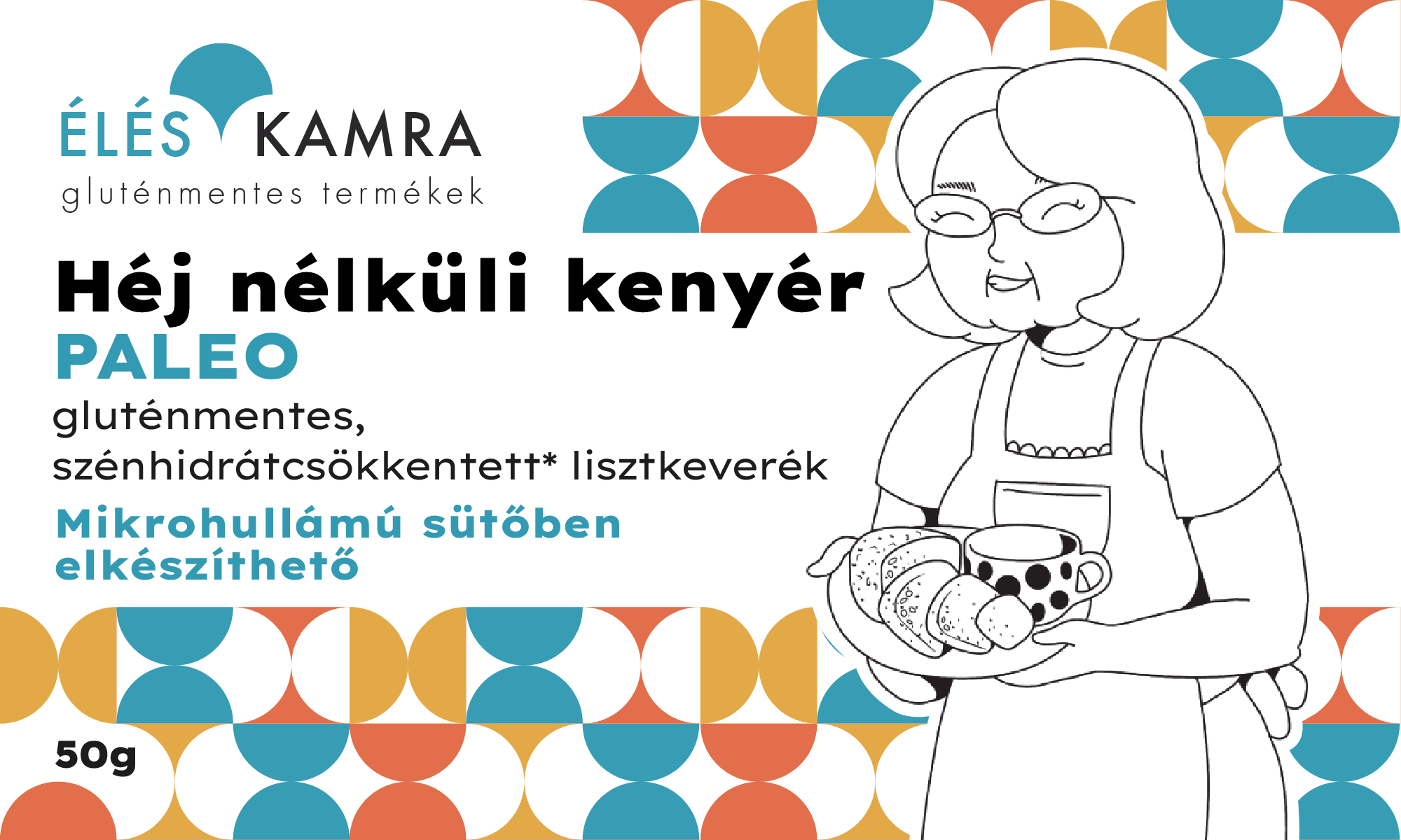 Bezlepková múčna zmes na chlieb bez kôrky 50 g - 94665
