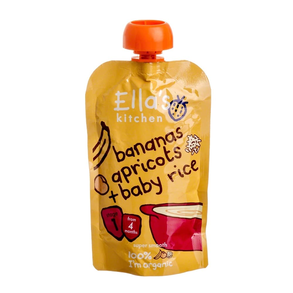 Ella's Kitchen detská ryža s marhuľami a banánmi 120g - 53075
