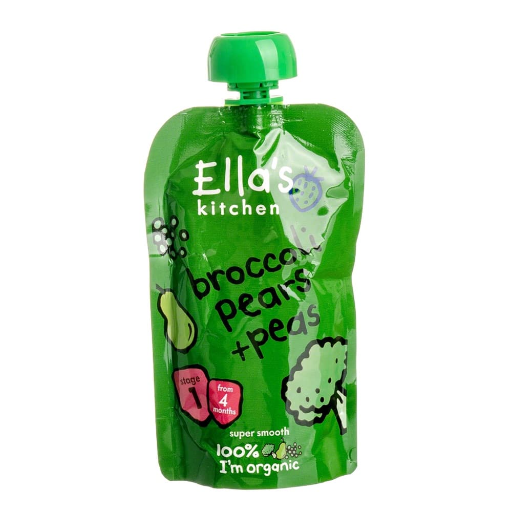 Ella's Kitchen ovocné pyré hruška, hrach a brokolica 120 g