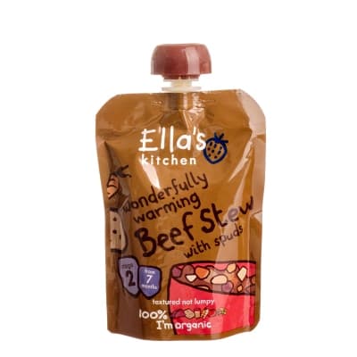 Ella's Kitchen organické hovädzie dusené mäso so zemiakmi pre bábätká od 7 mesiacov 130 g