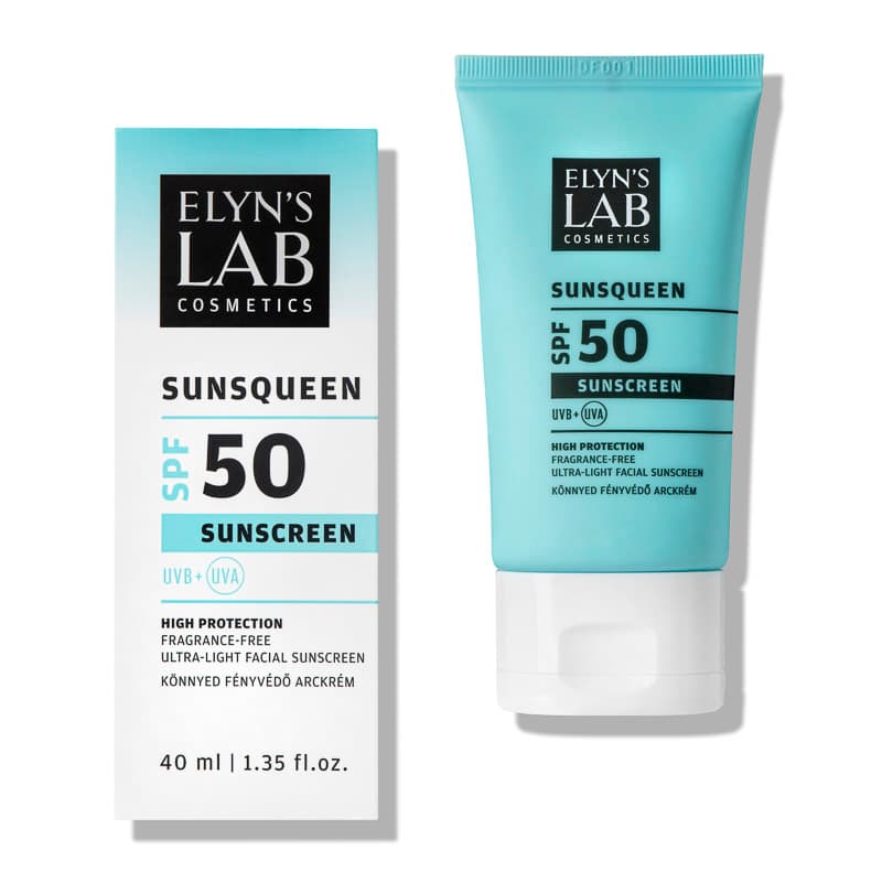 Elyn`s Lab sunsqueen spf50 ľahký, neviditeľný opaľovací krém na tvár 40 ml