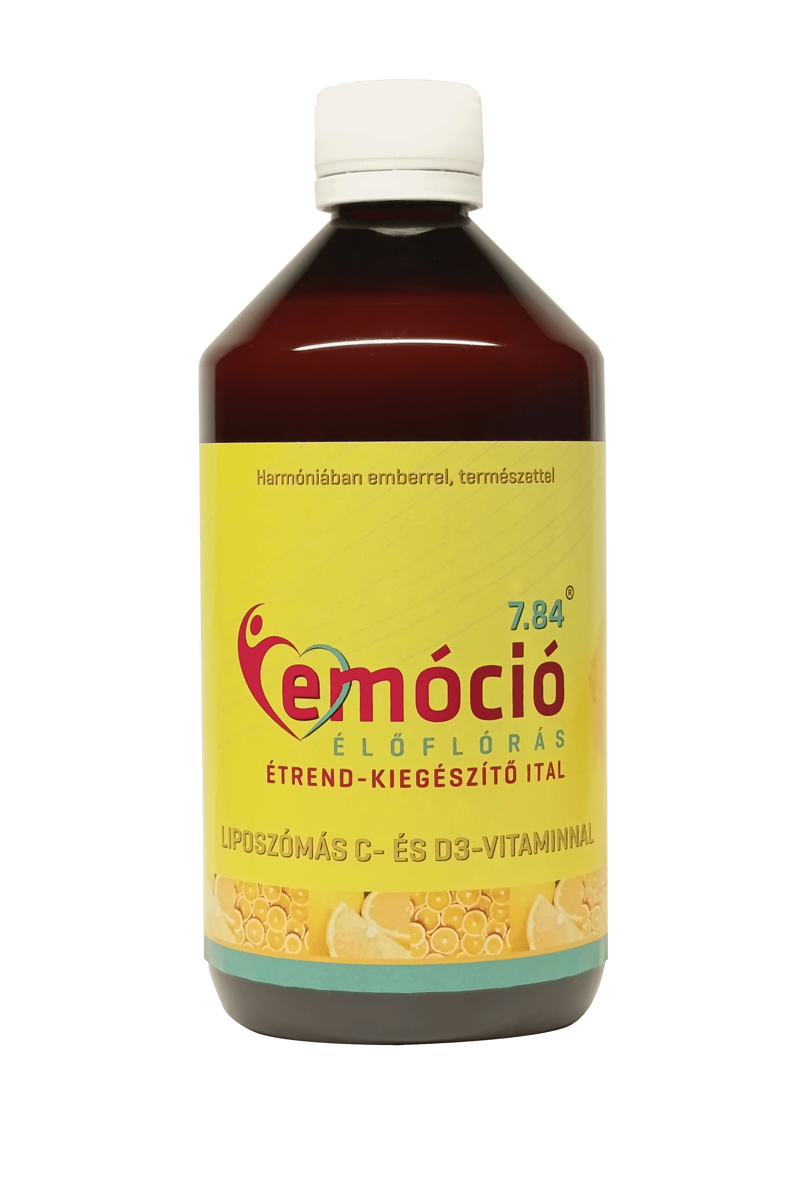 Emóció 7.84 živé probiotické doplnkové nápoje s liposomálnym vitamínom C a D3 500 ml