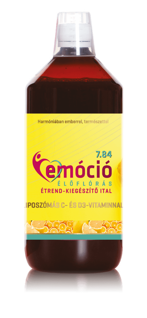 Emóció 7,84 lízosomálnym C a D3 vitamínom doplnok stravy nápoj 1000 ml