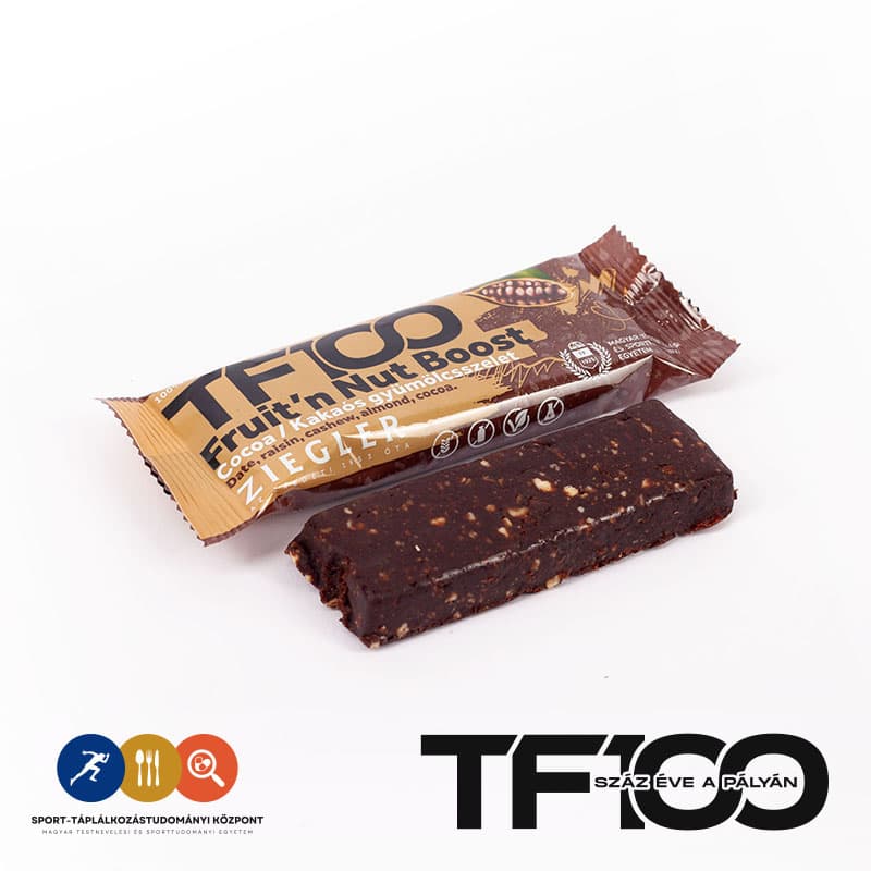 Pôvodná ziegler tf100 fruit’n nut boost kakaová tyčinka 45 g