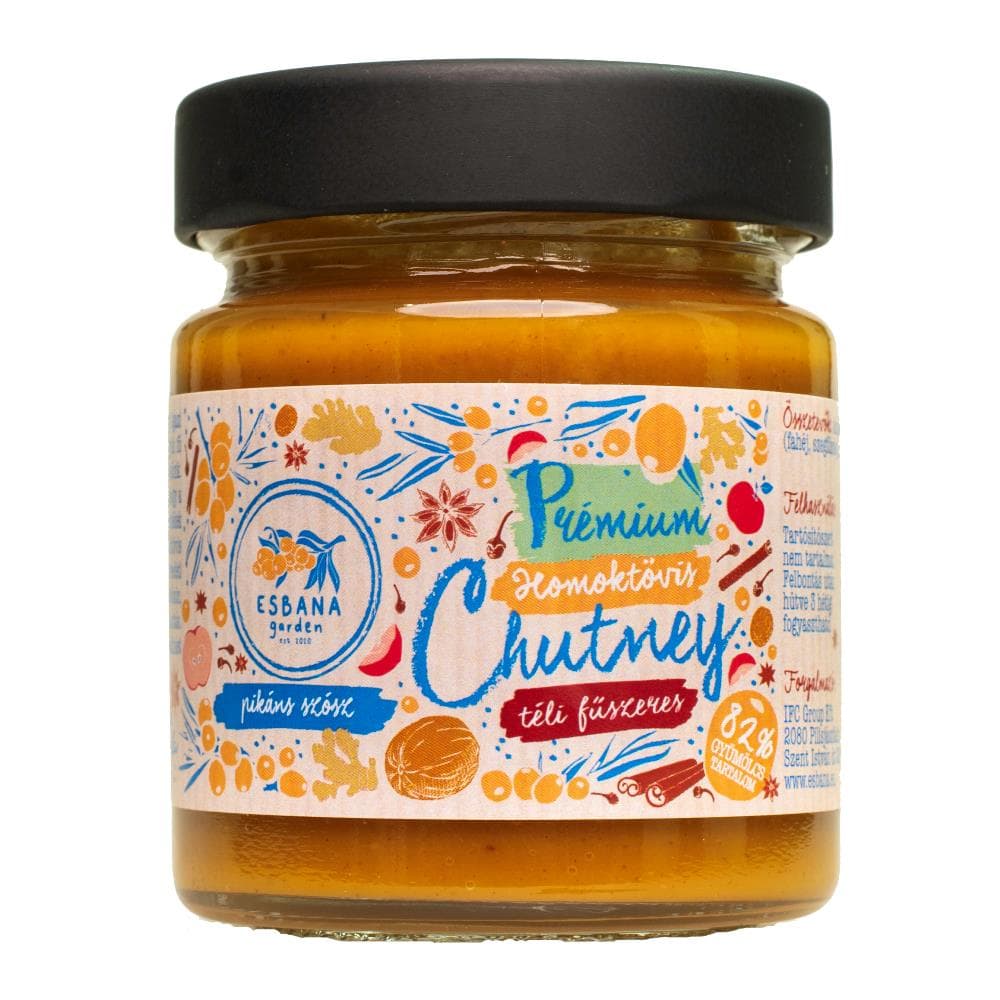 Esbana Prémiové čatní z rakytníka so zimnými koreninami 190 g