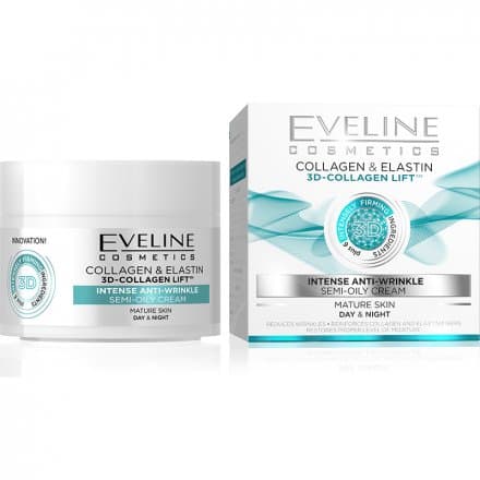 Eveline 3D kolagén intenzív protivráskový krém na tvár 50 ml