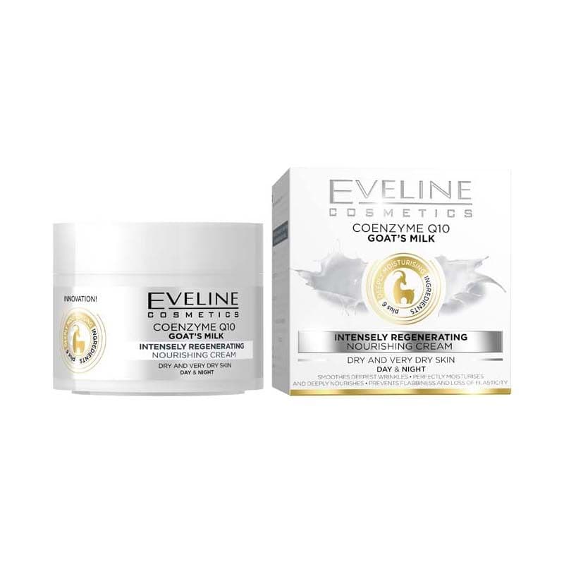 Eveline Výživný a regeneračný krém na tvár s koenzýmom Q10 a kozím mliekom 50 ml - 93780