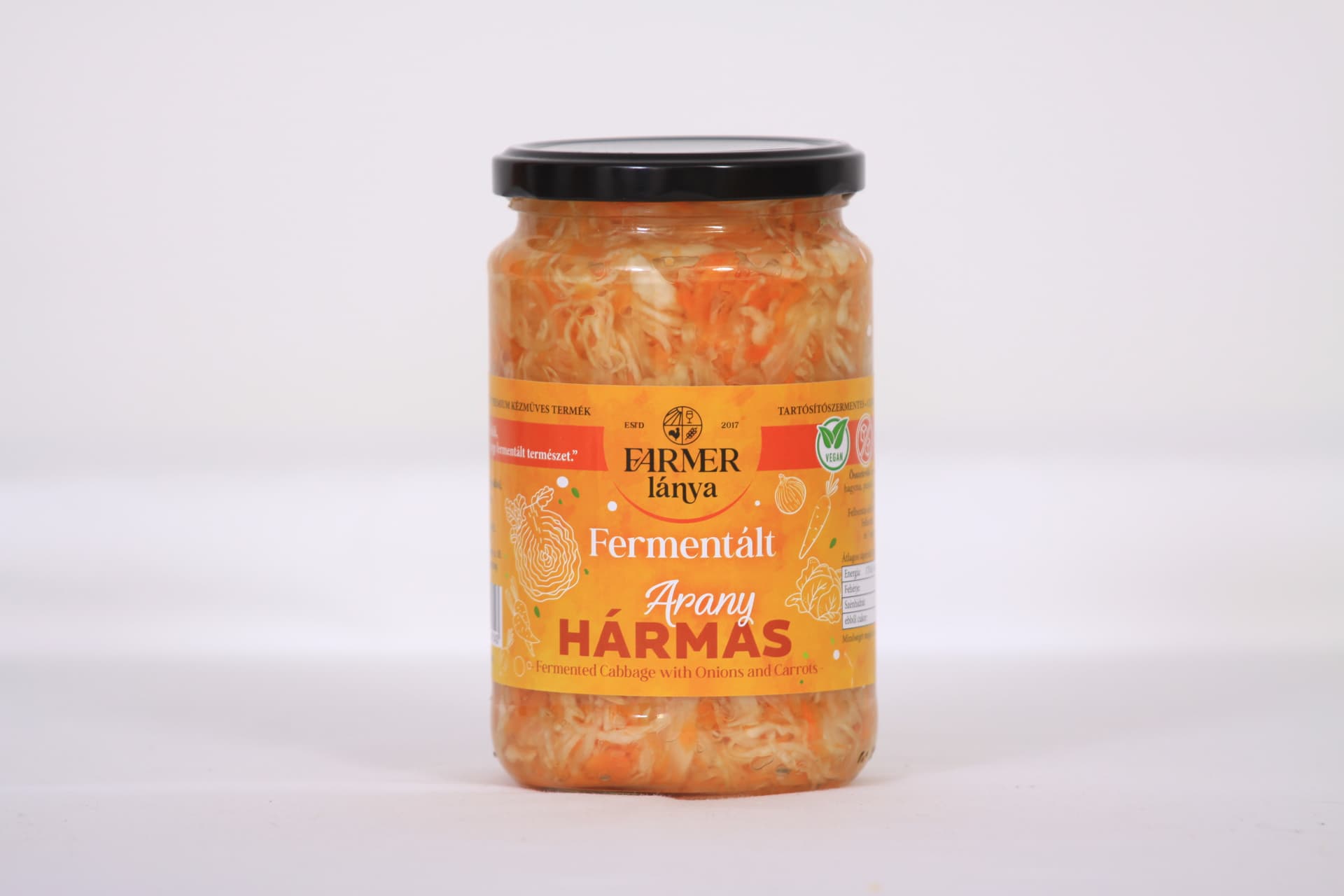 Farmer Lánya fermentovaná zlatá trojica (kapusta, mrkva a cibuľa) 720 ml