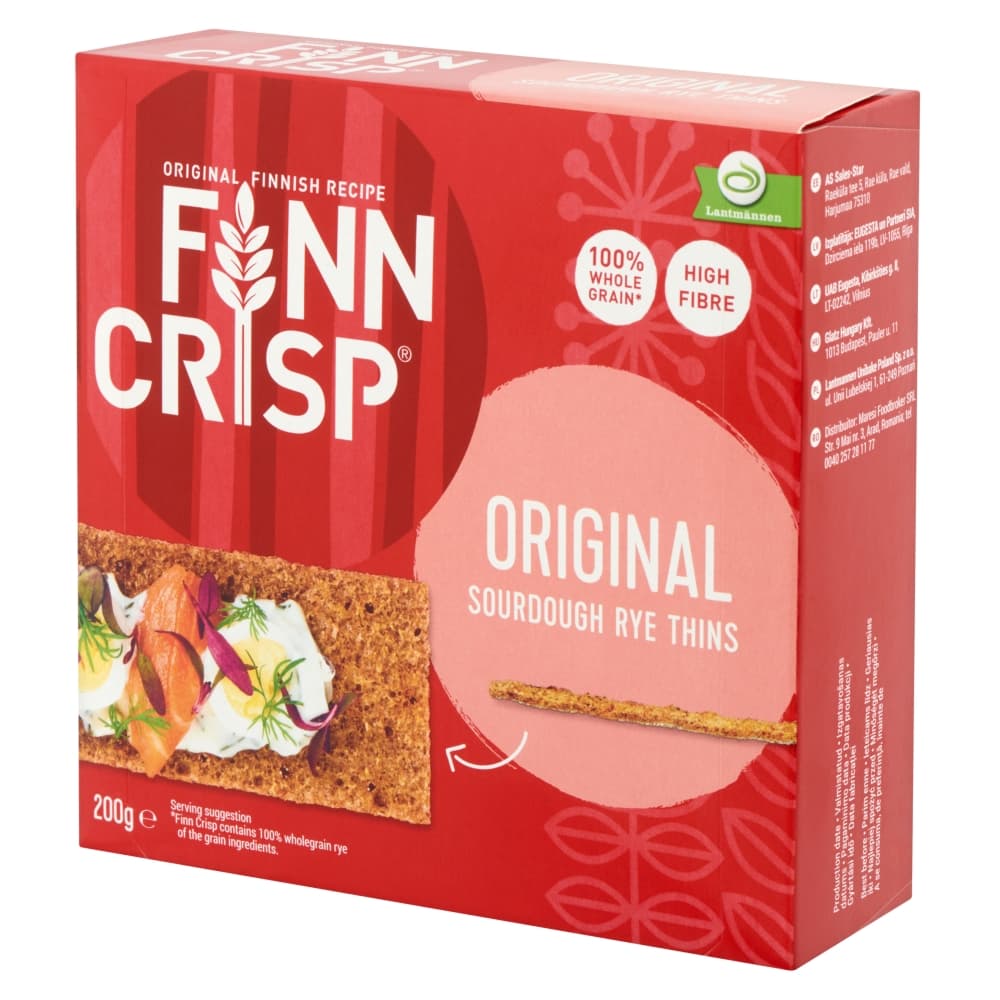 Finn Crisp Tenké ražné chlebíčky s kváskom Original 200 g