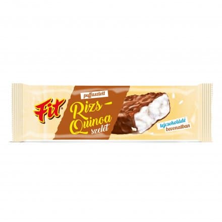 Fit chrumkavá ryža-quinoa tyčinka mliečna čokoláda 18 g