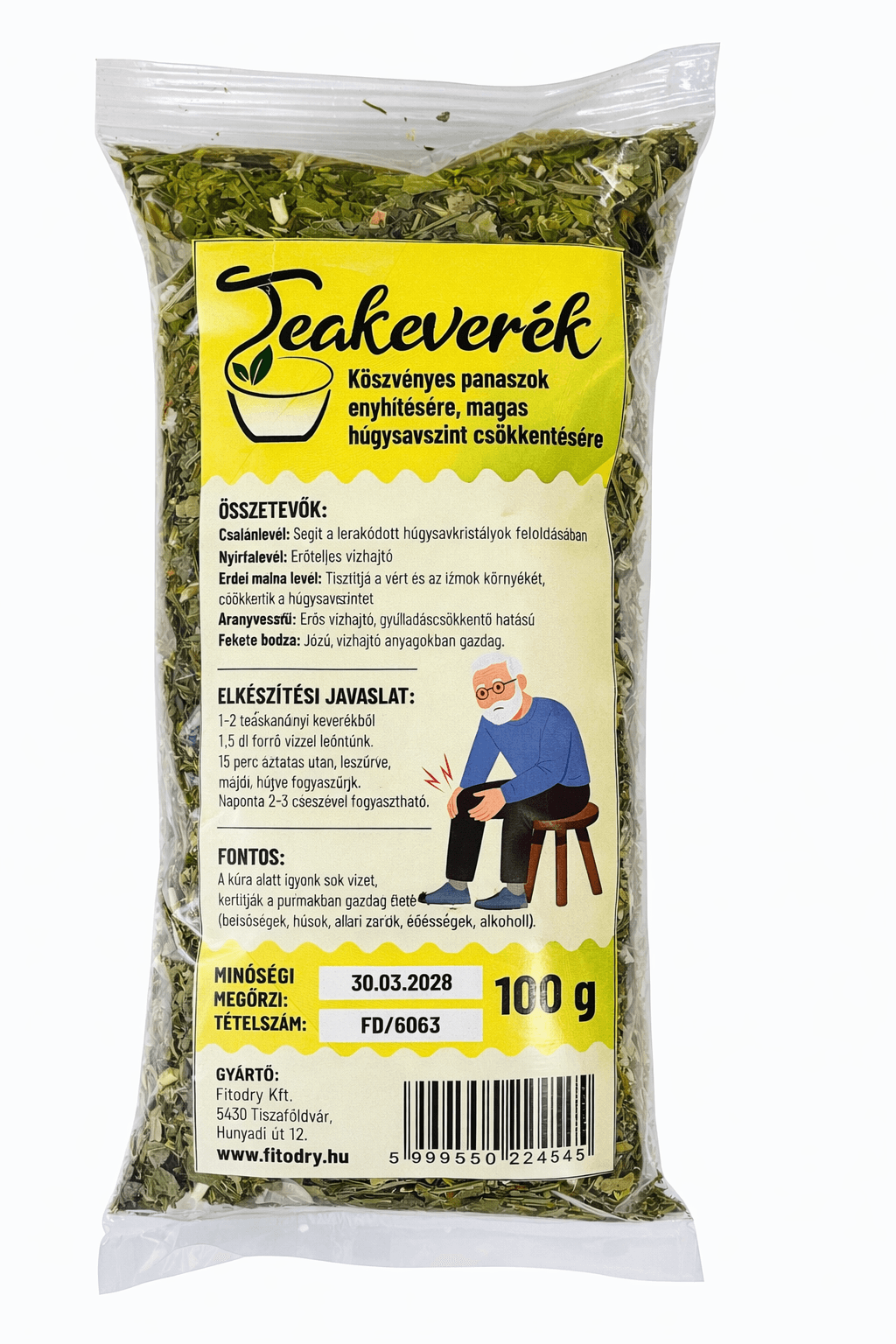 Fitodry čajová zmes na zmiernenie príznakov dny 100 g