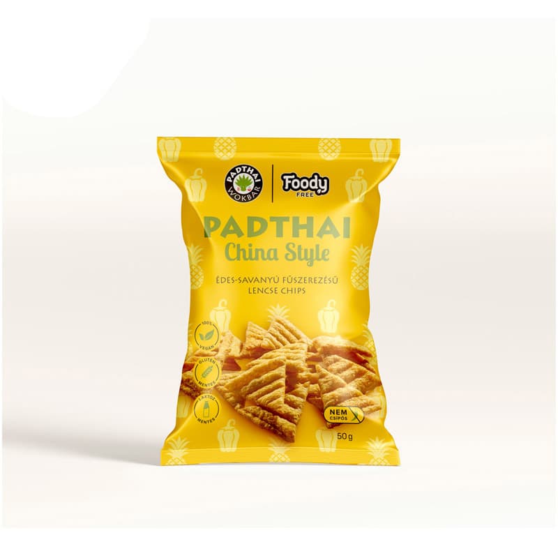 Foody Free bezlepkové šošovkové chipsy padthai čínsky štýl sladkokyslá príchuť 50 g