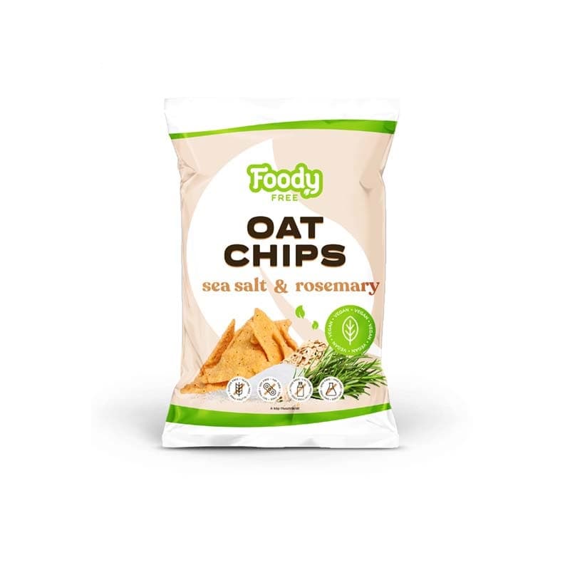 Foody Free Ovsené chipsy s morskou soľou a rozmarínom 50 g