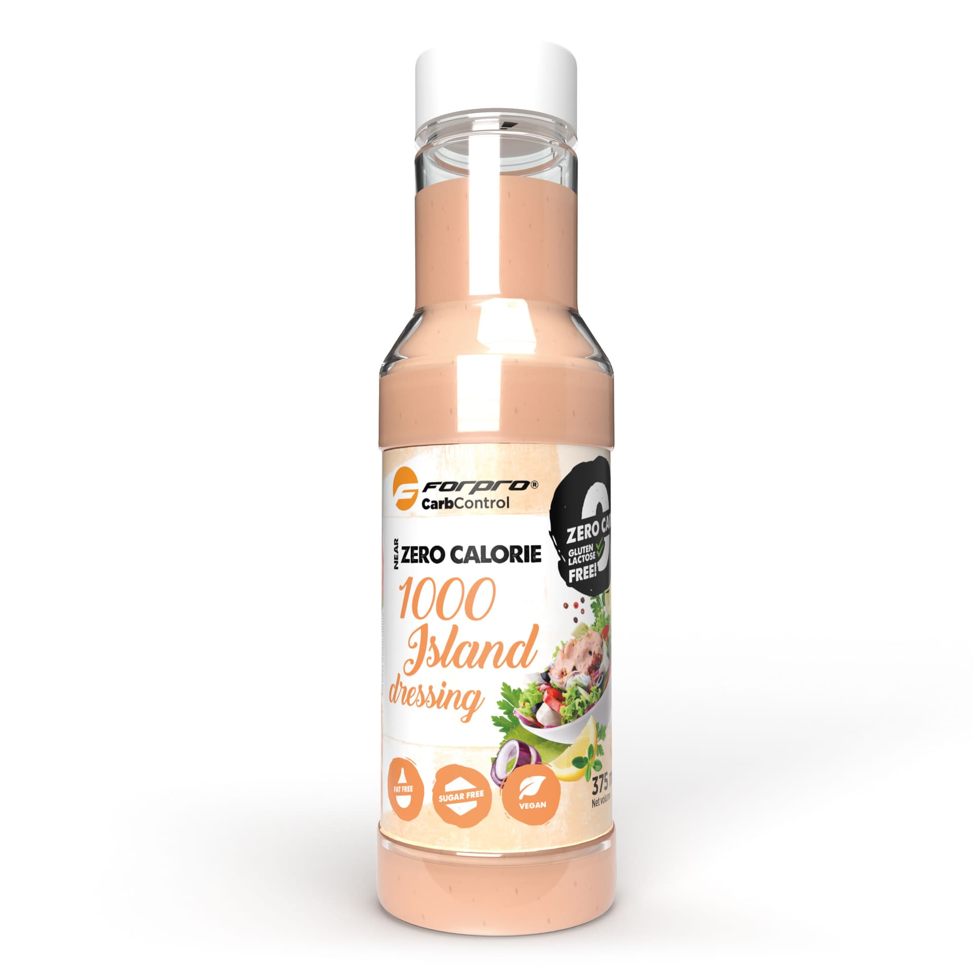 Forpro near zero kalóriový omáčka 1000 Island šalátový dresing s umelým sladidlom 375 ml