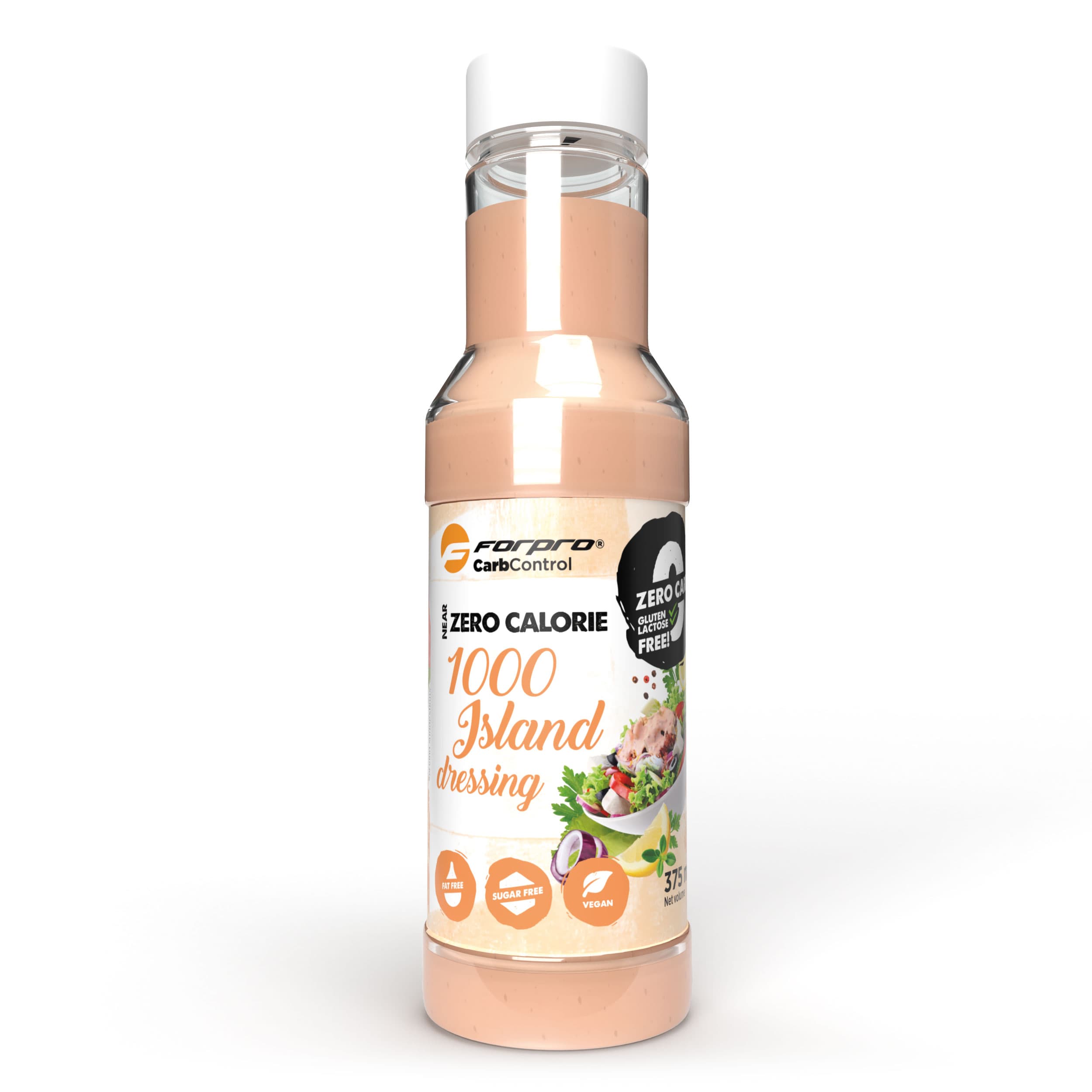Forpro near zero kalóriový omáčka 1000 Island šalátový dresing s umelým sladidlom 375 ml