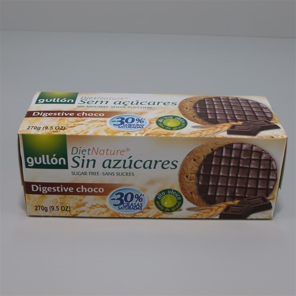 Gullón sušienky s otrubami v horkej čokoláde s sladidlom 270 g
