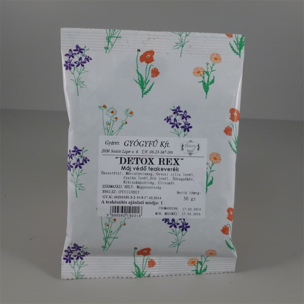 Gyógyfű Detox Rex Čajová zmes na ochranu pečene 50 g - 27050
