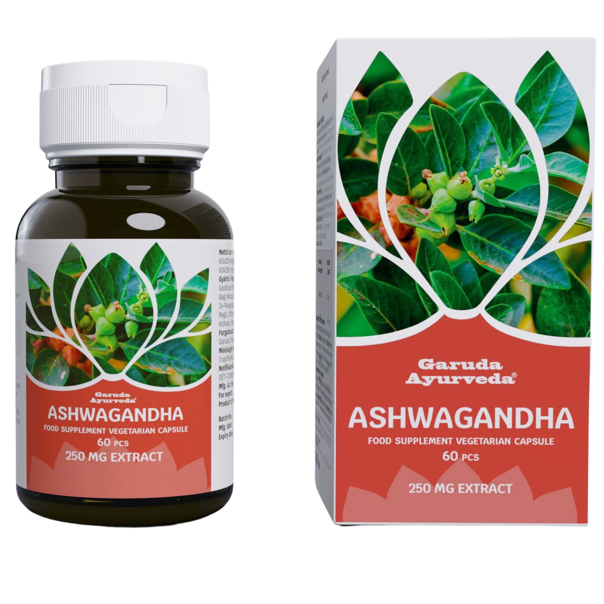 Garuda ayurveda ashwagandha kapsula vegetariánska 60 ks