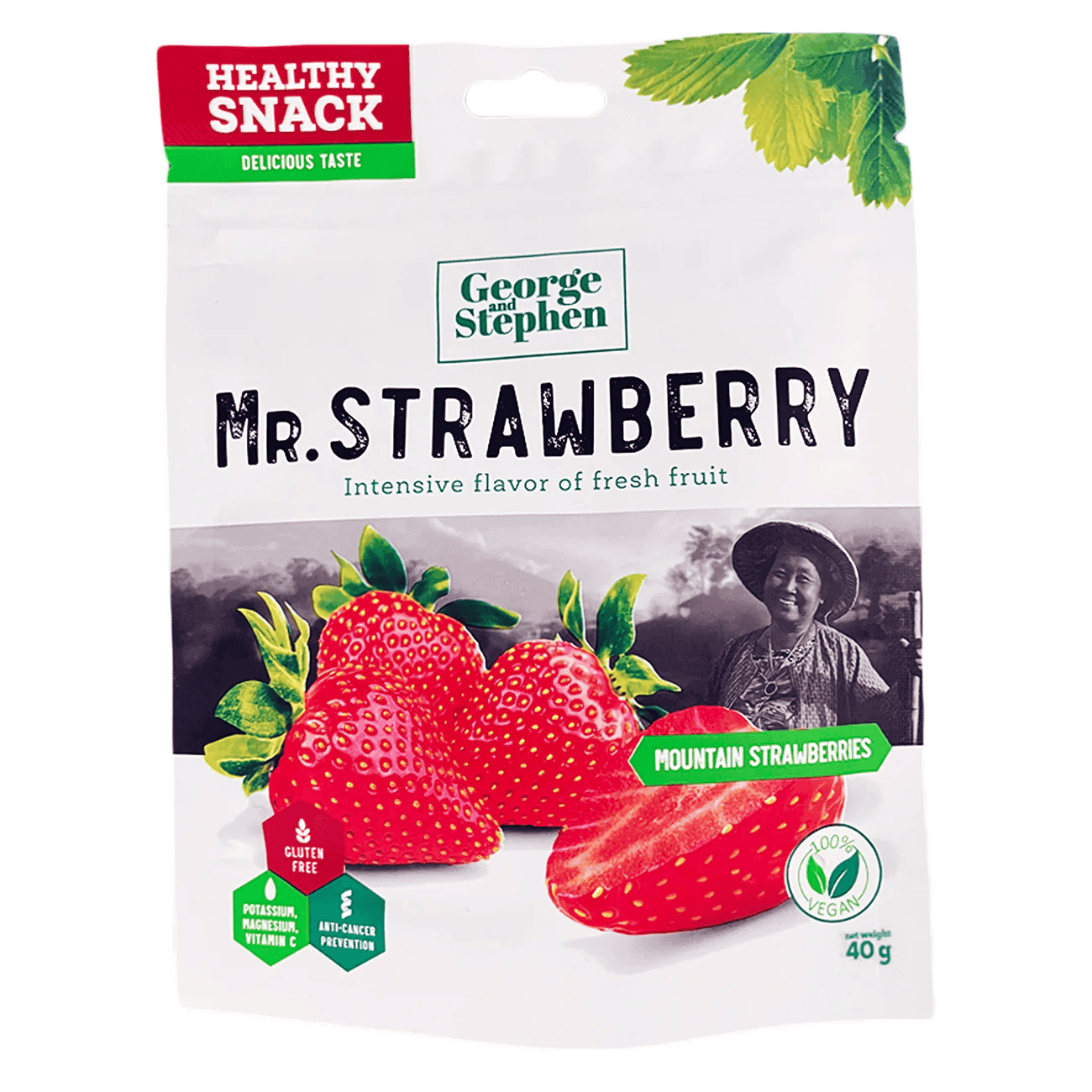 George & Stephen mr. strawberry prémiové sušené jahody 40 g