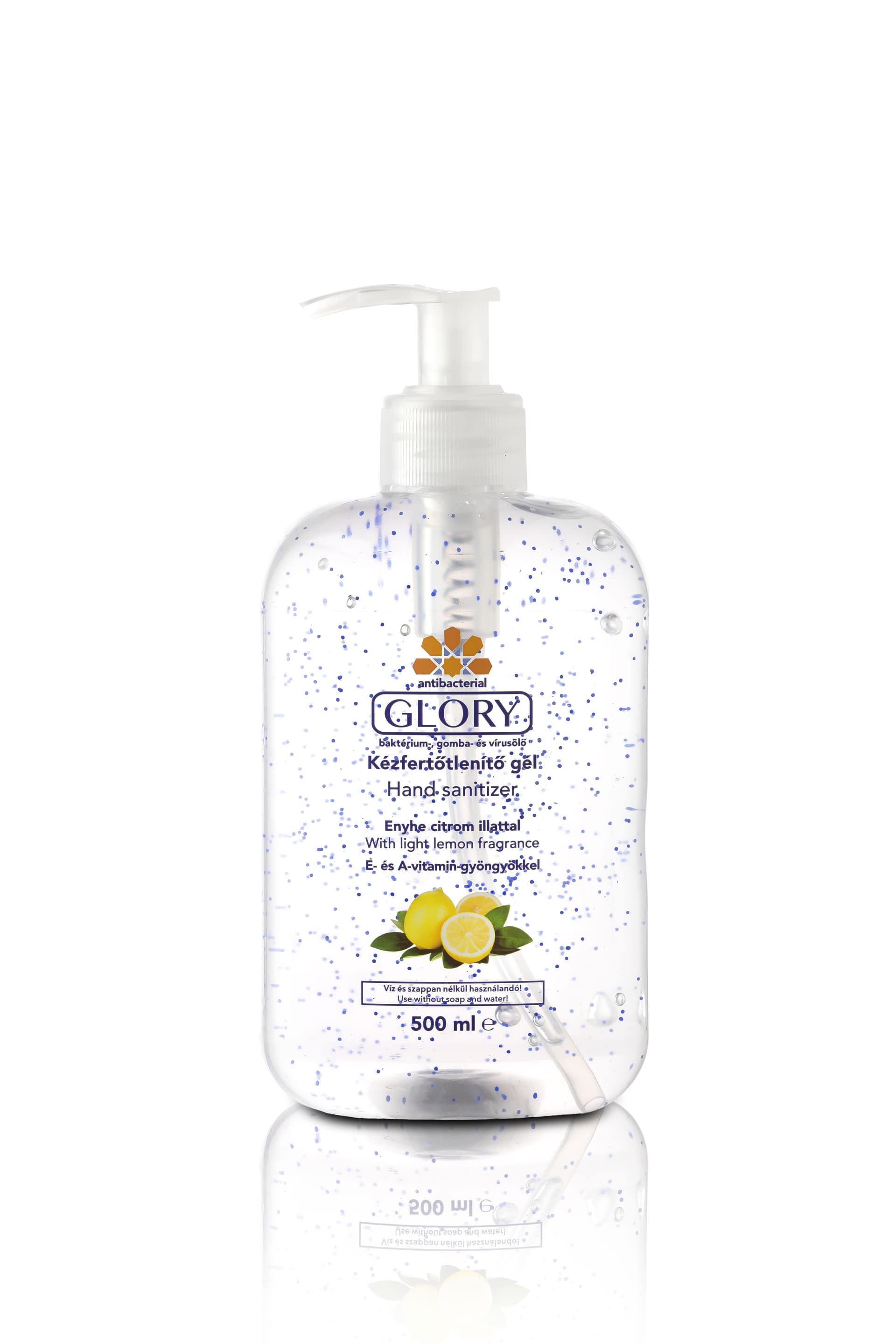 Glory dezinfekčný gél na ruky s citrónovou vôňou 500 ml - 10540