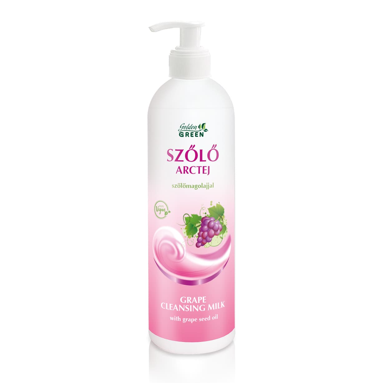 Golden Green hroznová mlieko na tvár pre všetky typy pleti pumpička 500 ml