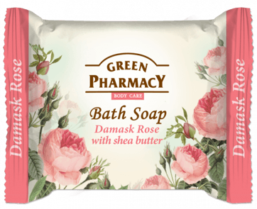 Green Pharmacy mydlo v kocke s ružou damašskou a bambuckým maslom 100 g - 93774
