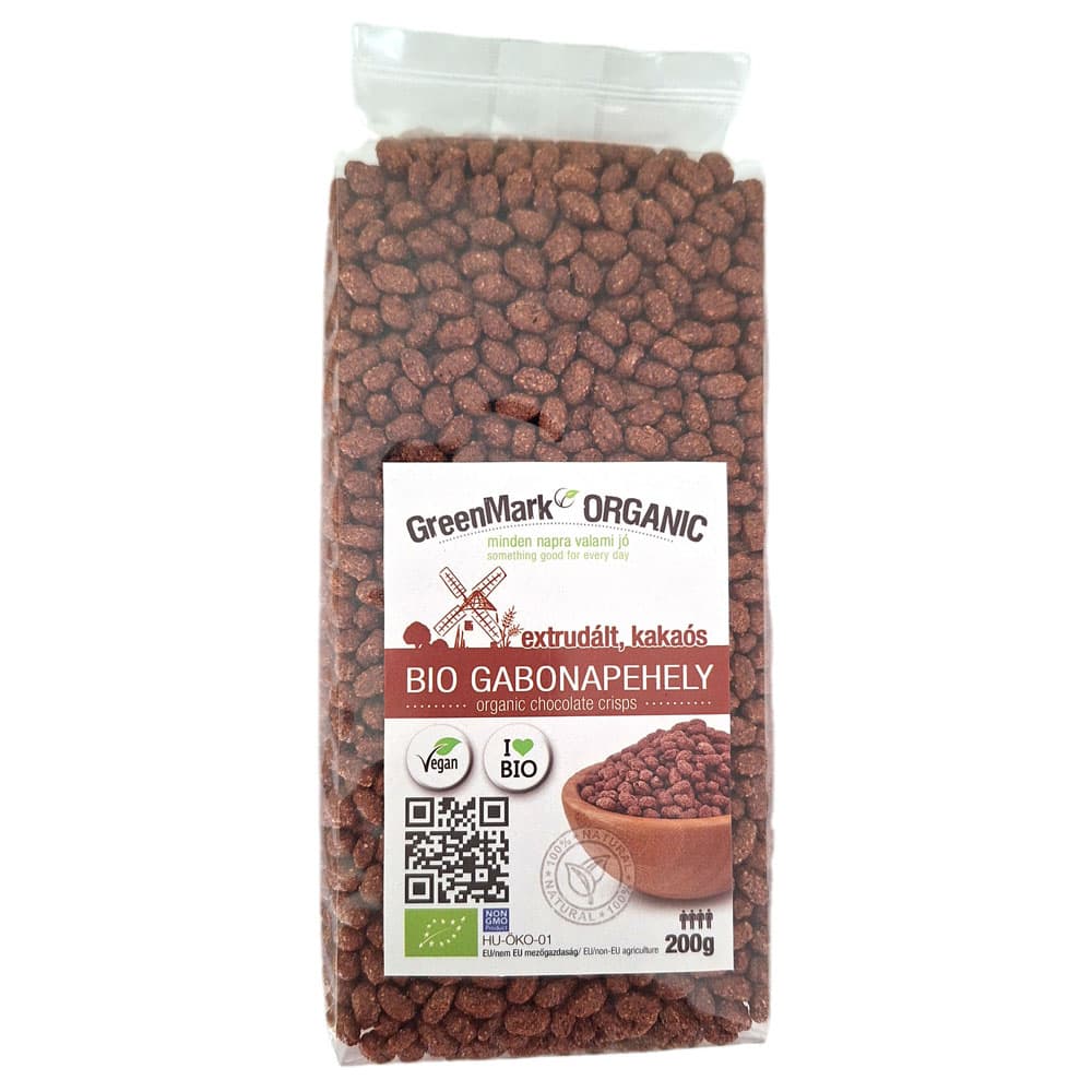 GreenMark Organic Bio kakaové extrudované cereálie 200 g
