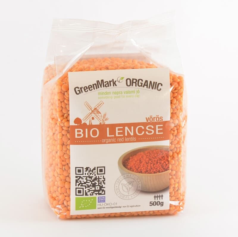 GreenMark Organic Červená šošovica 500 g