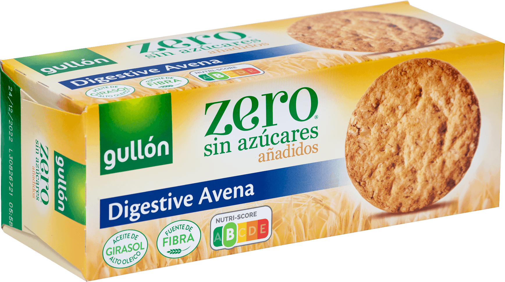 Gullón digestive avena čokoládové sušienky bez pridaného cukru 225 g