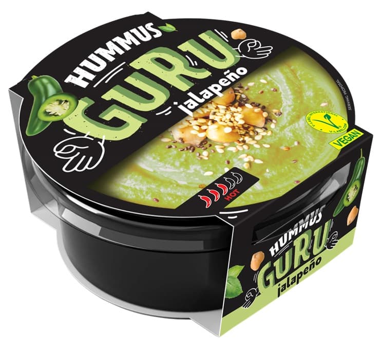 Guru hummus nátierka z cíceru s jalapeňom 180 g