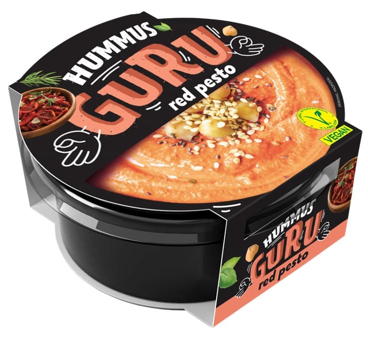 Guru hummus nátierka z cíceru s červeným pestom 180 g