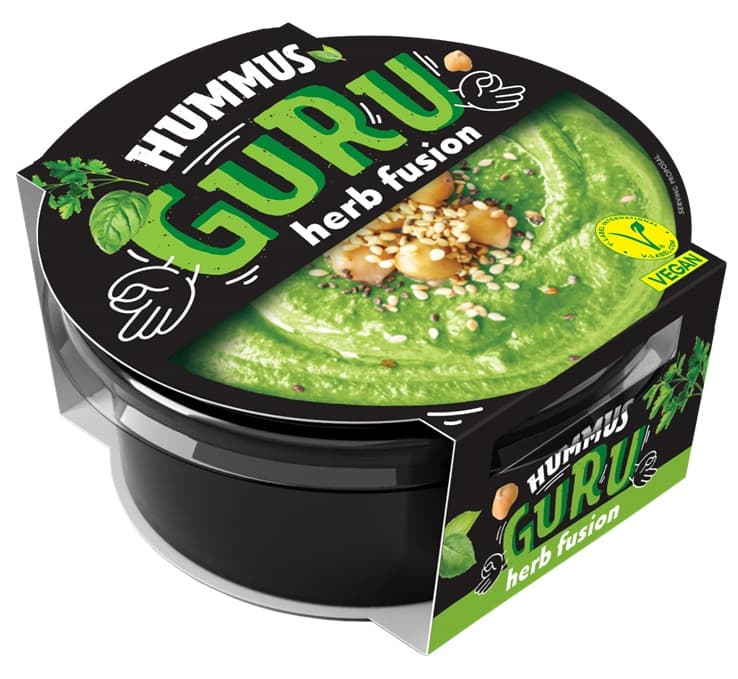 Guru hummus nátierka z cíceru s bylinkami 180 g