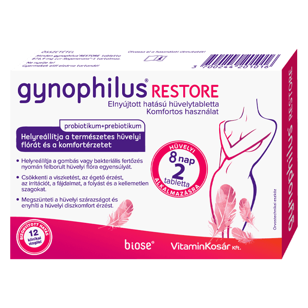 Gynophilus restore predĺženého účinku vaginálne tabletky 2 ks
