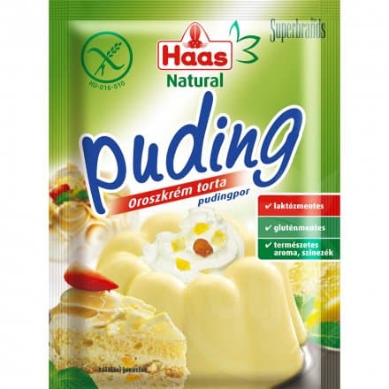 Haas Pudingový prášok s príchuťou ruského krému 40 g