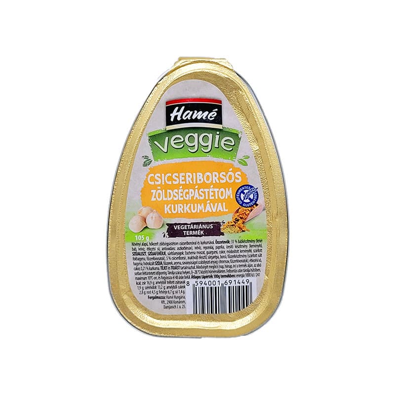 Hamé veggie cícerová zeleninová paštéta s kurkumou 105 g