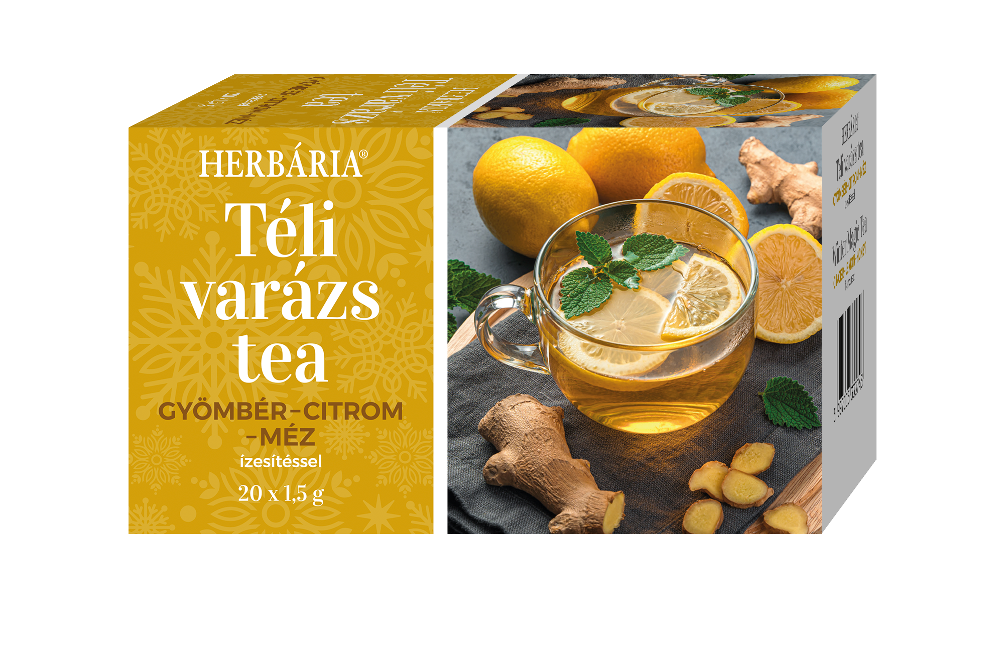 Herbária zimná mágia čaj s príchuťou zázvor-citrón-med 20x1,5g 30 g