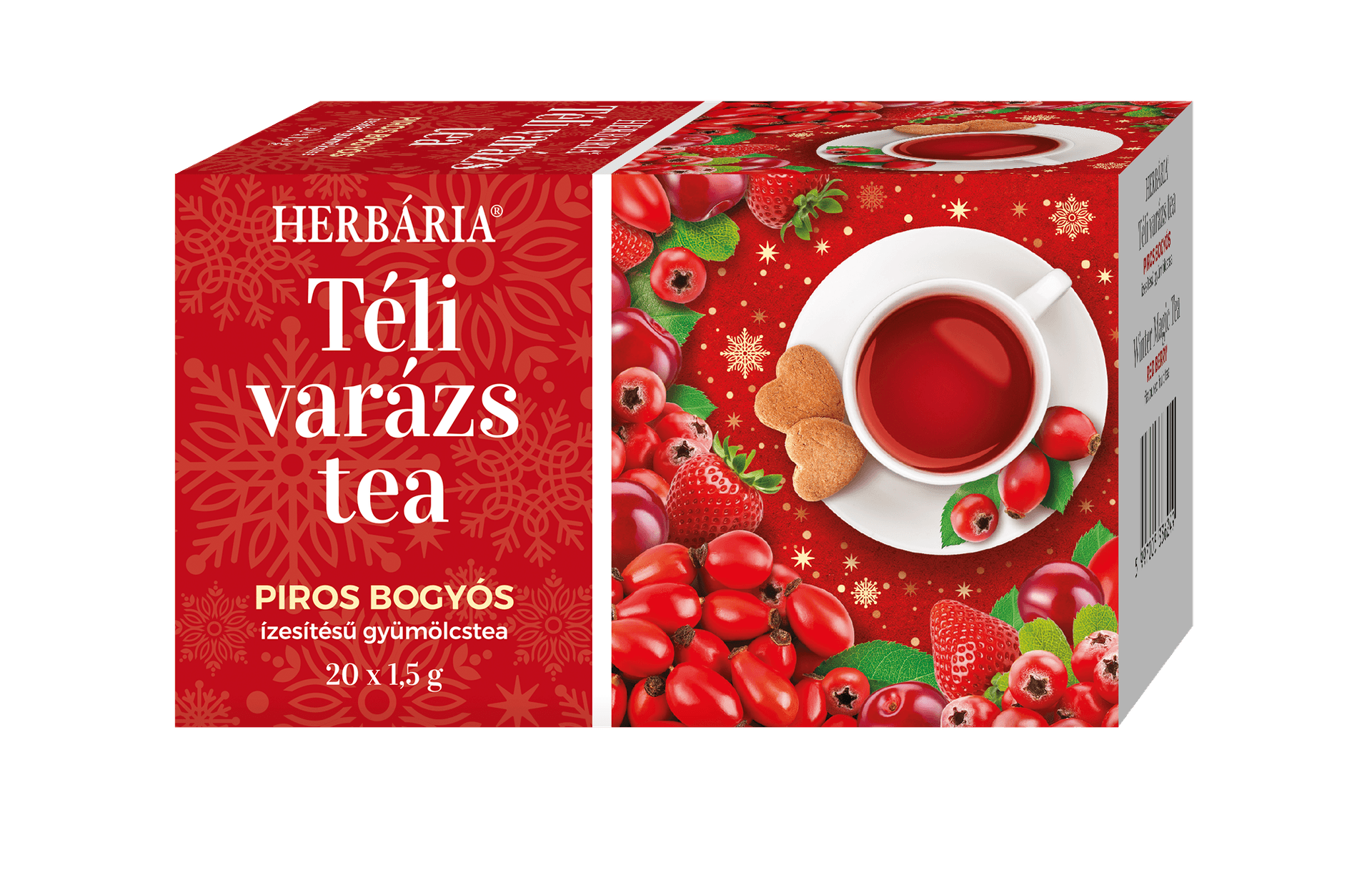 Herbária zimné čaro červené bobuľové príchuť čaj 20x1,5g 30 g