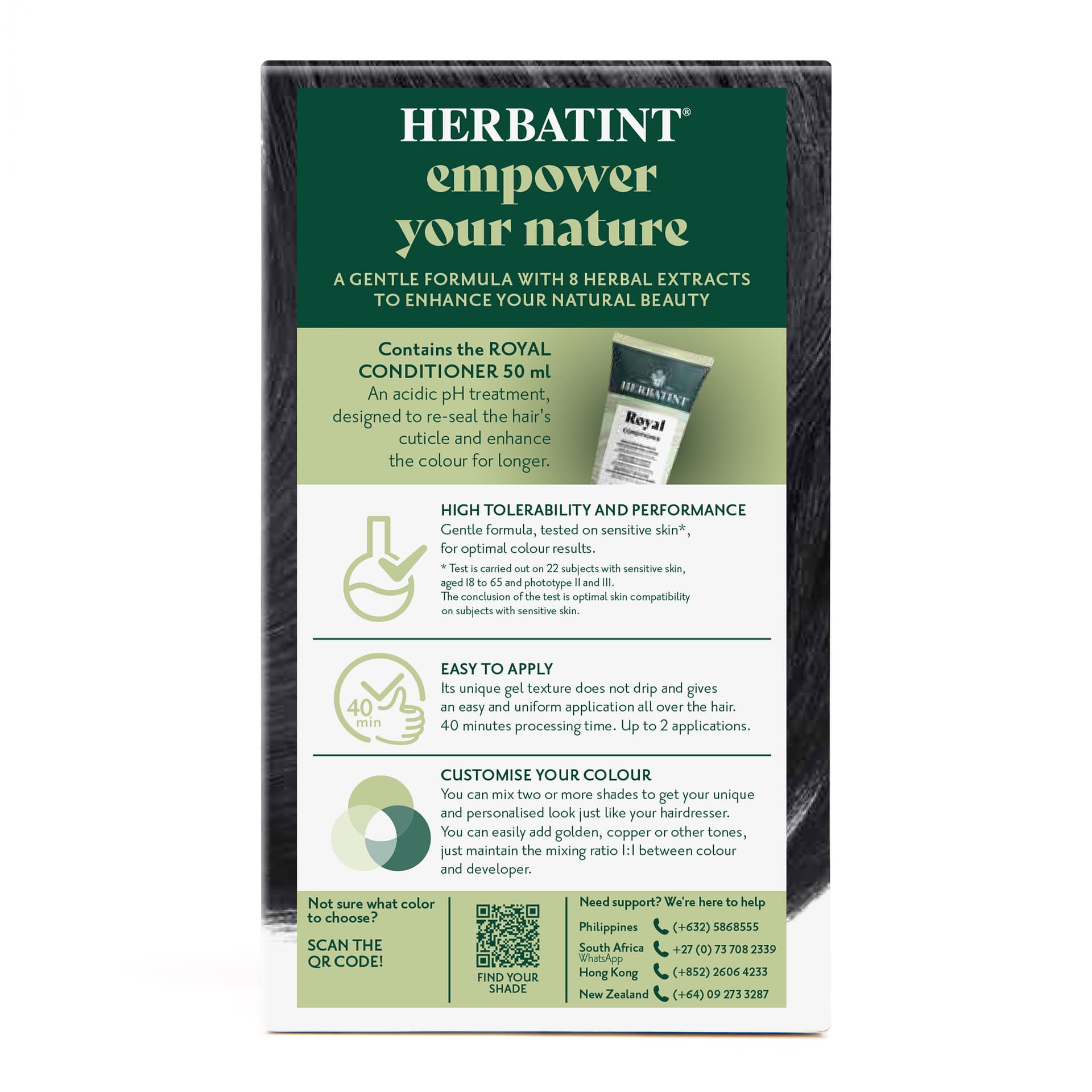 Herbatint 1n čierna farba na vlasy 170 ml