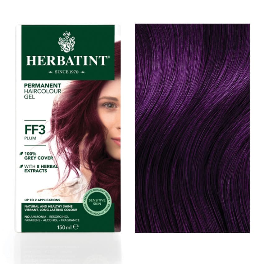 Herbatint Permanentná farba na vlasy Odtieň Slivka FF3 150 ml - 40263
