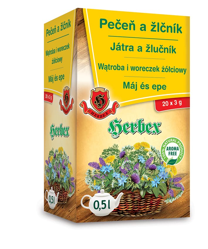 Herbex Čaj Pečeň a Žlčník 60 g - 40952