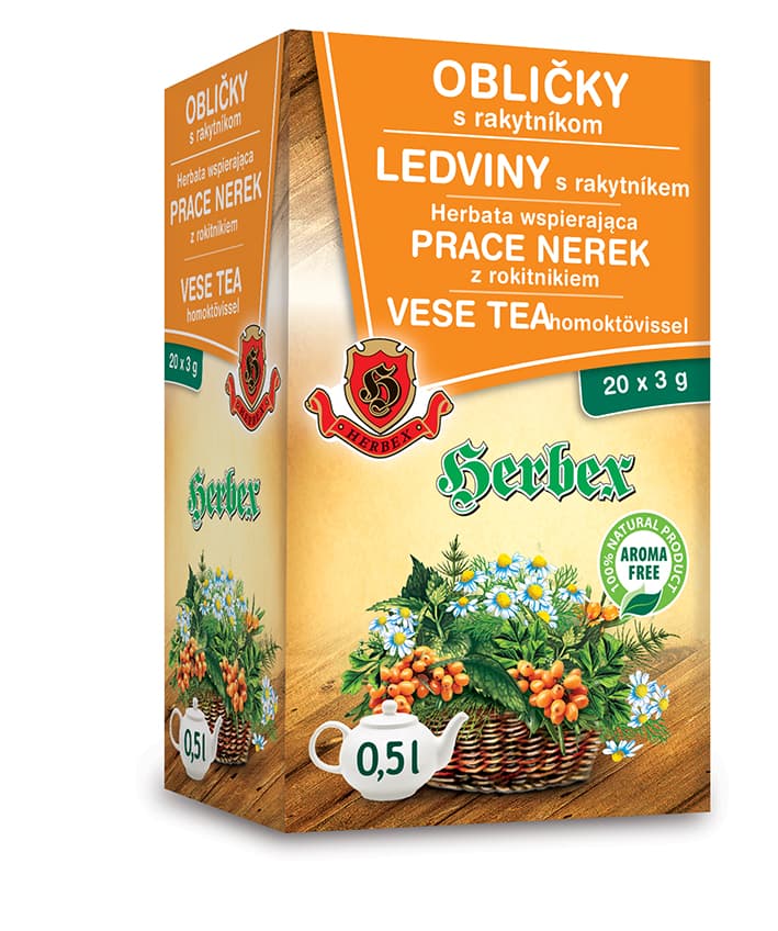 Herbex Čaj na obličky s rakytníkom 60 g - 40961