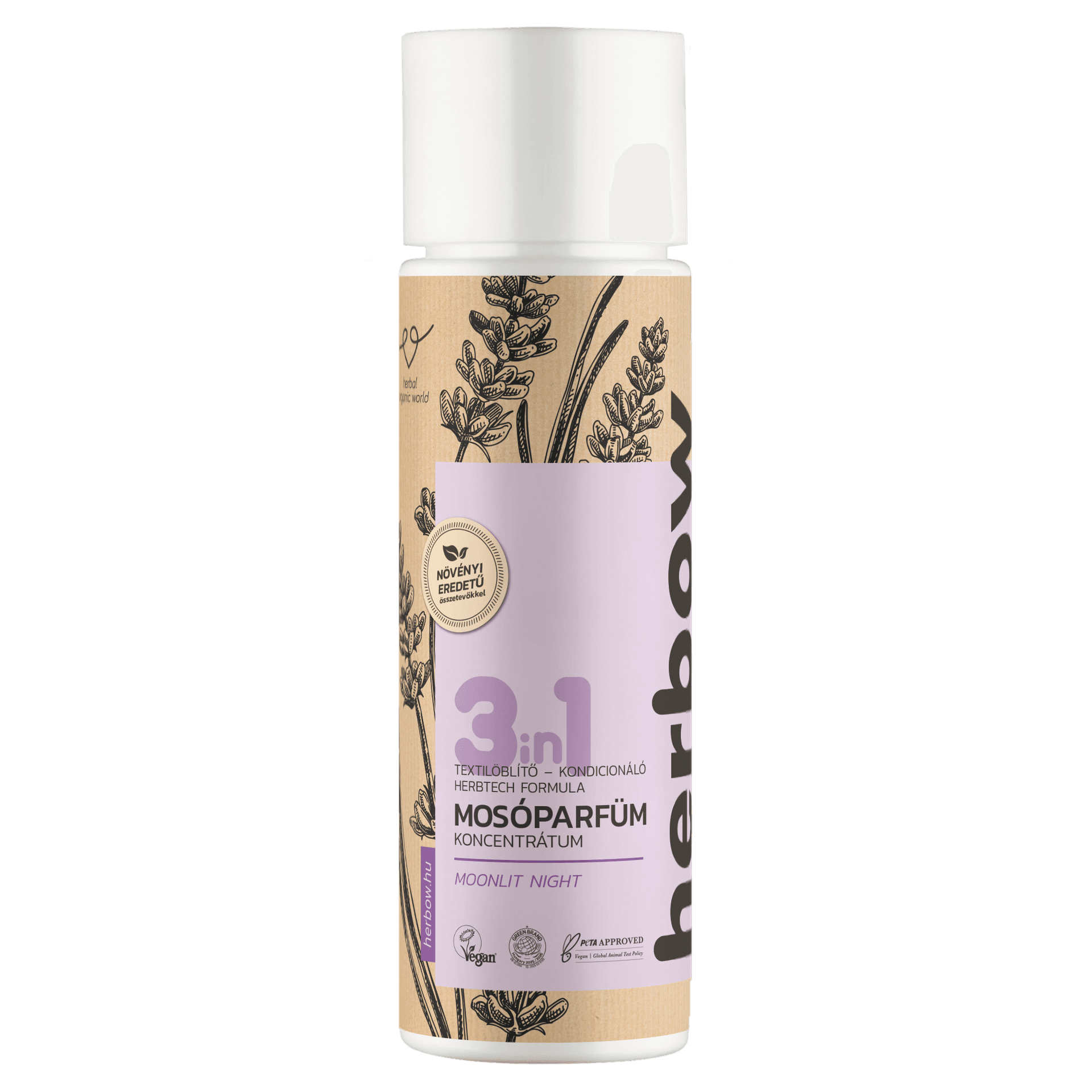Herbow 3in1 prací parfum, aviváž a kondicionér koncentrát mesačná noc 200 ml