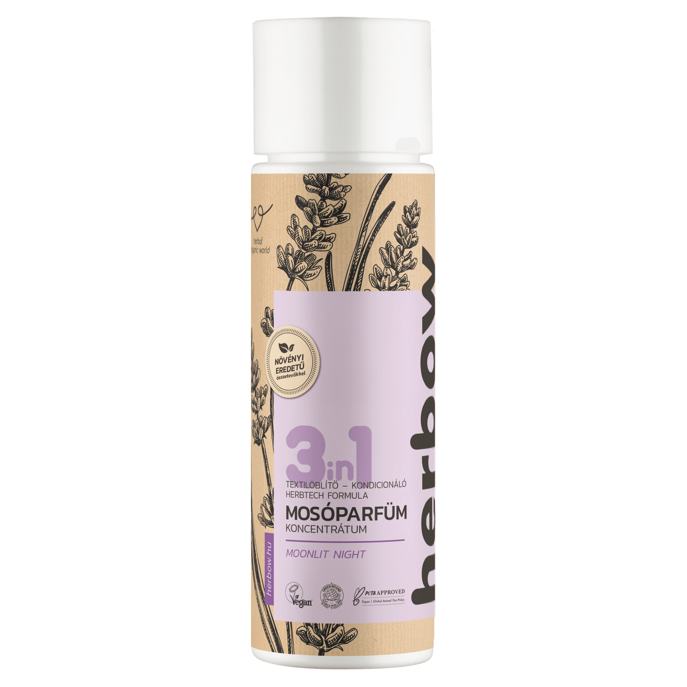 Herbow 3v1 prací parfum, aviváž a kondicionér koncentrátum Mesiacová noc 200 ml