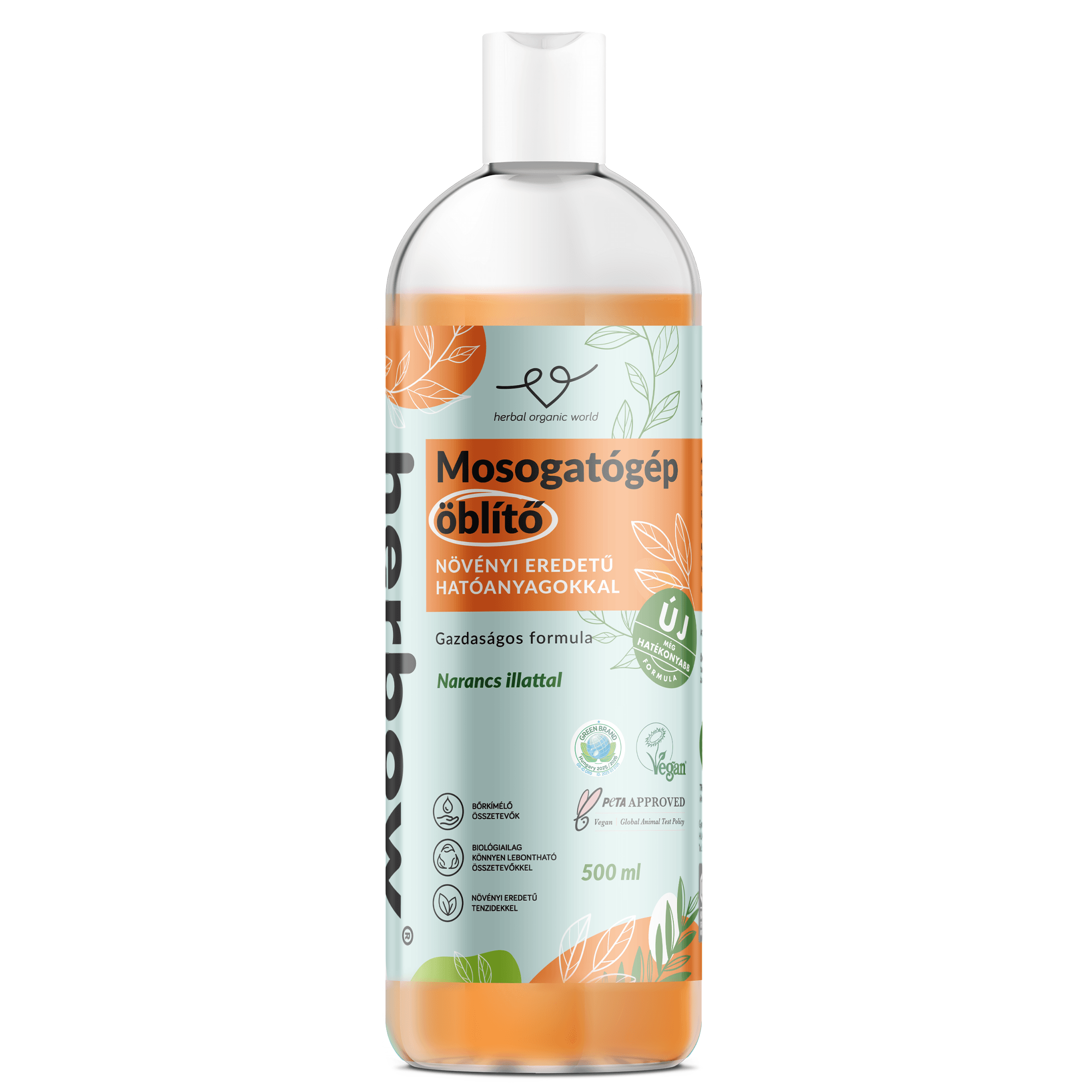 Herbow strojový oplachovač pomaranč 500 ml