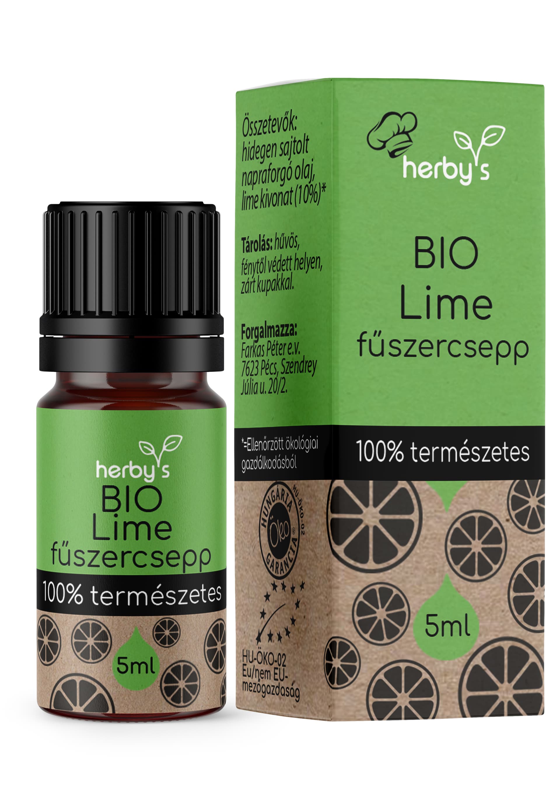 Herbys Bio limetková koreniaca esencia 5 ml - 87820
