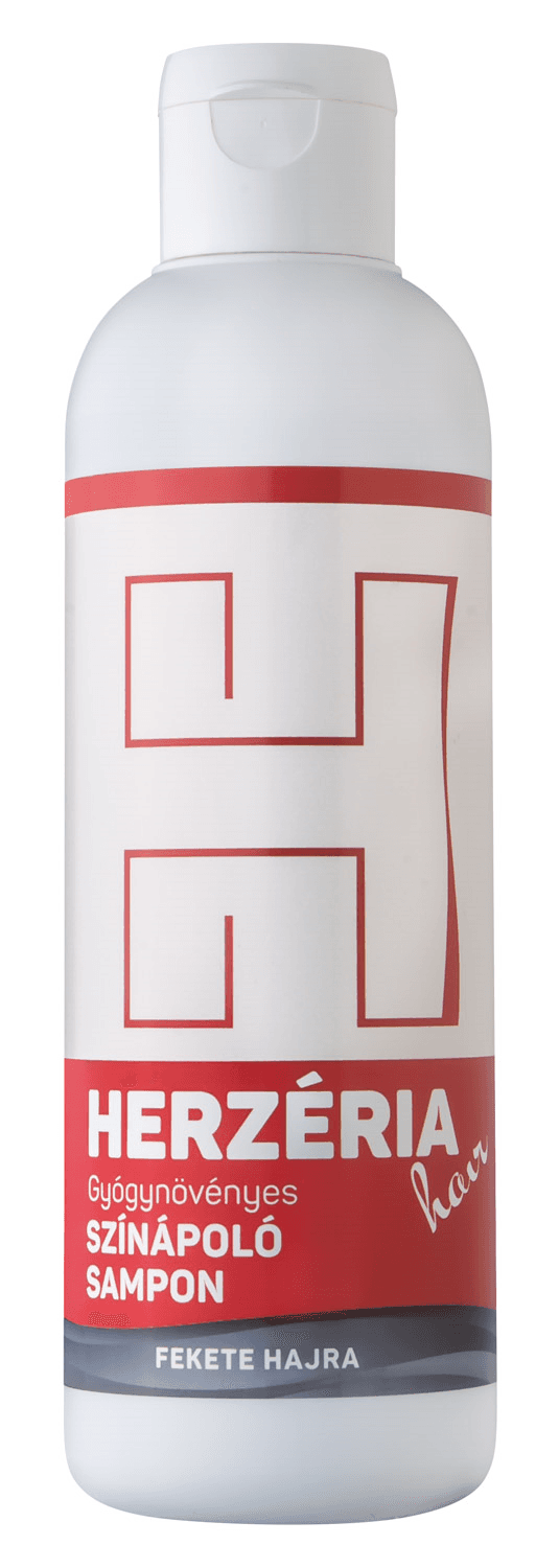 Herzéria Hair bylinný šampón na udržanie farby pre čierne vlasy 200 ml - 92031