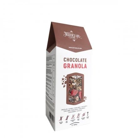 Hester's Life chrumkavá čokoládová granola 320 g
