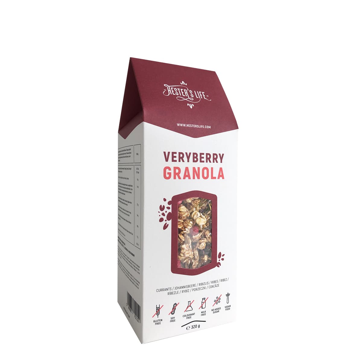 Hester's Life granola s lesným ovocím 320 g